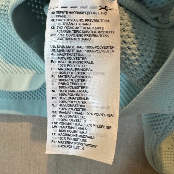 Adidas x Ivy Park Knit Jersey Crop Top Small - Green Tent Drip 2 Beyonce - Picture 10 of 14